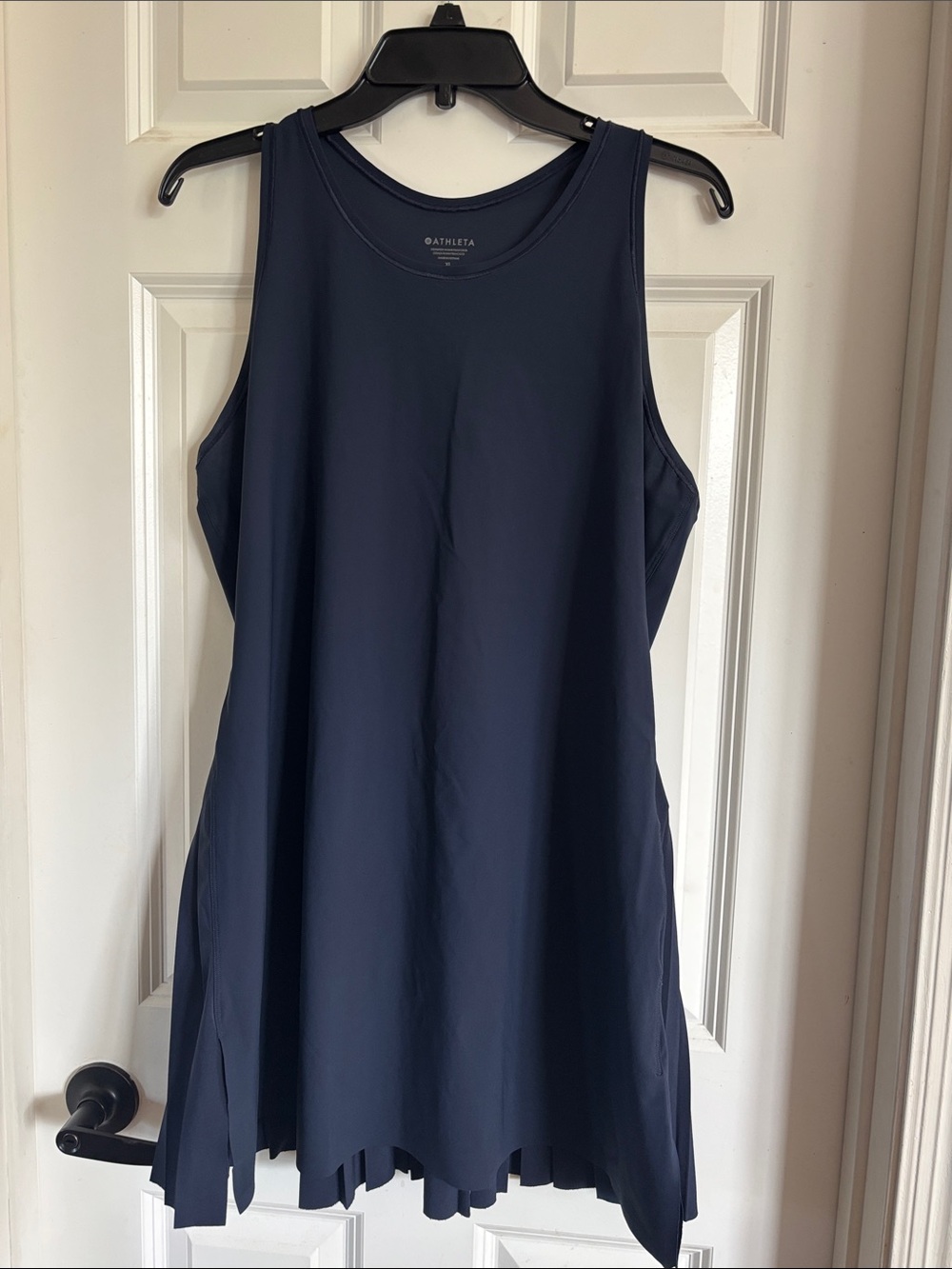 Athleta Navy Flared Performance Tank